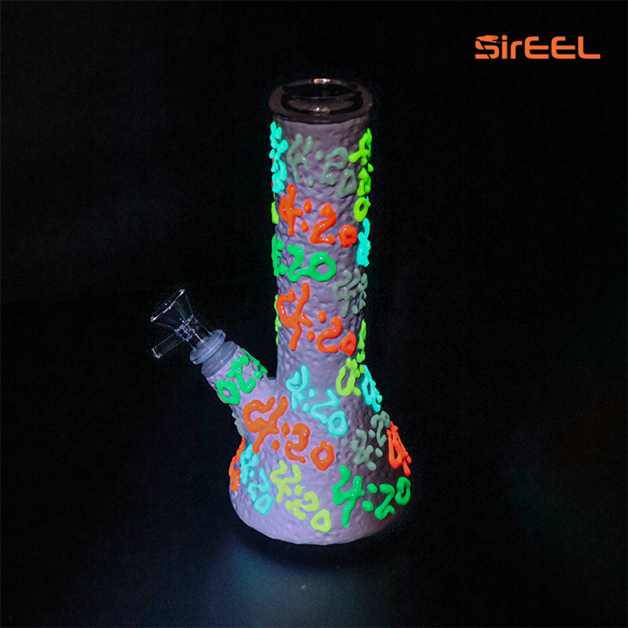 10" SirEEL 420 Ablaze Beaker Bong with Bowl | Assorted Colors