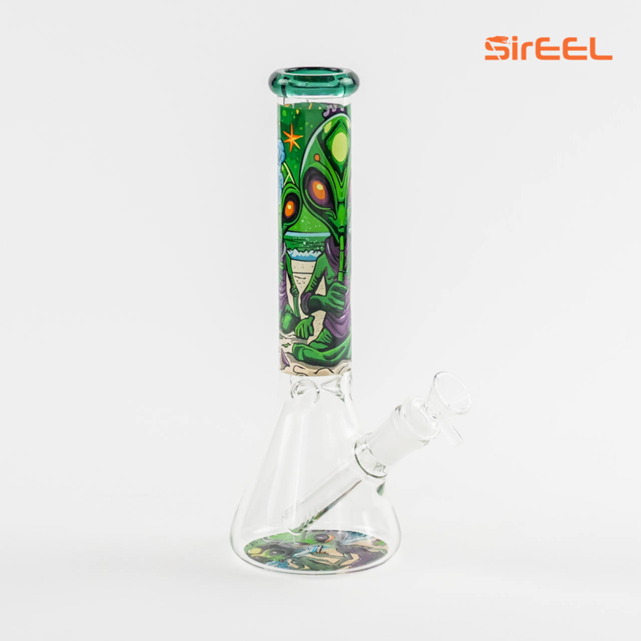 10" SirEEL Ancient Alien Beaker Bong with Bowl | Assorted Colors