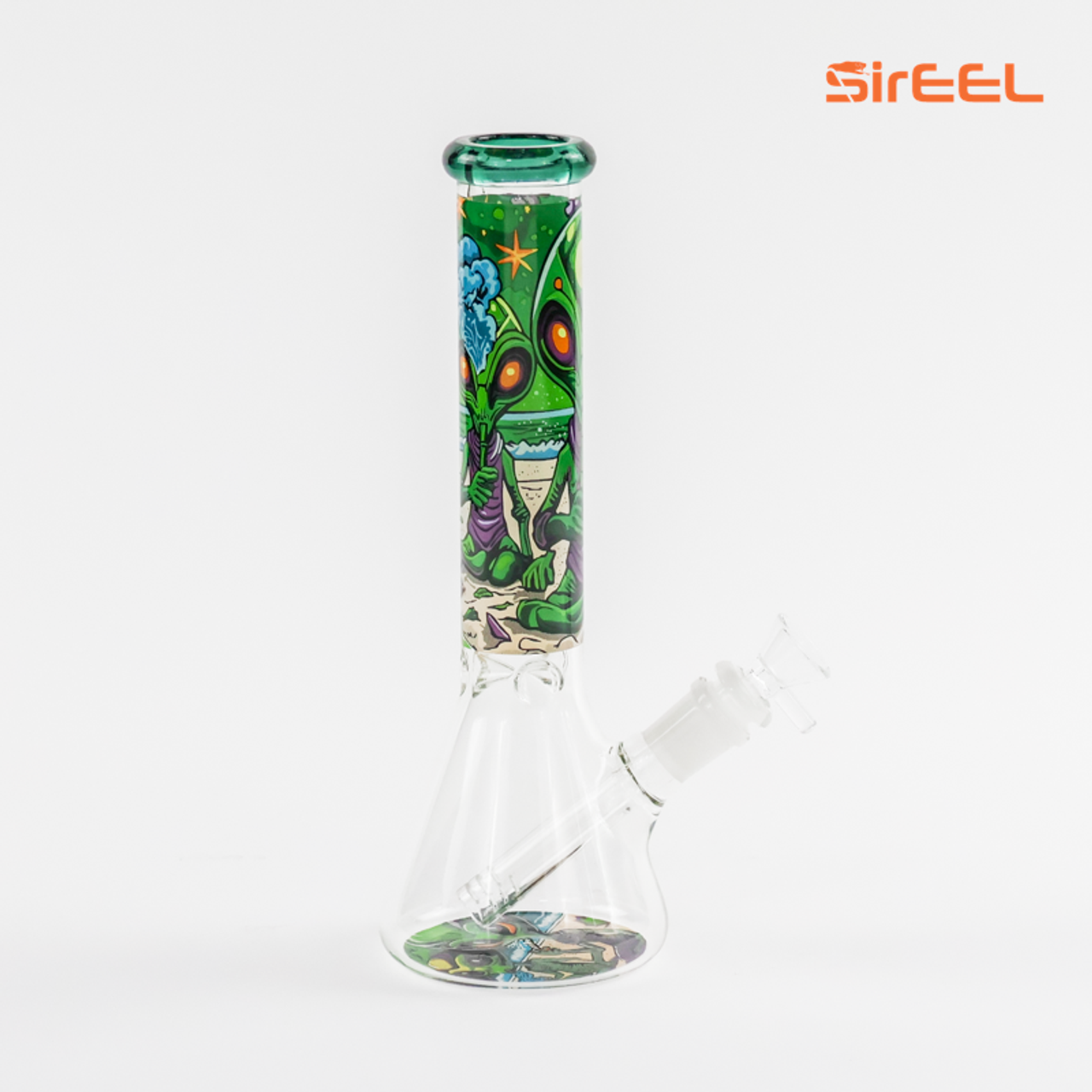 10" SirEEL Ancient Alien Beaker Bong with Bowl | Assorted Colors