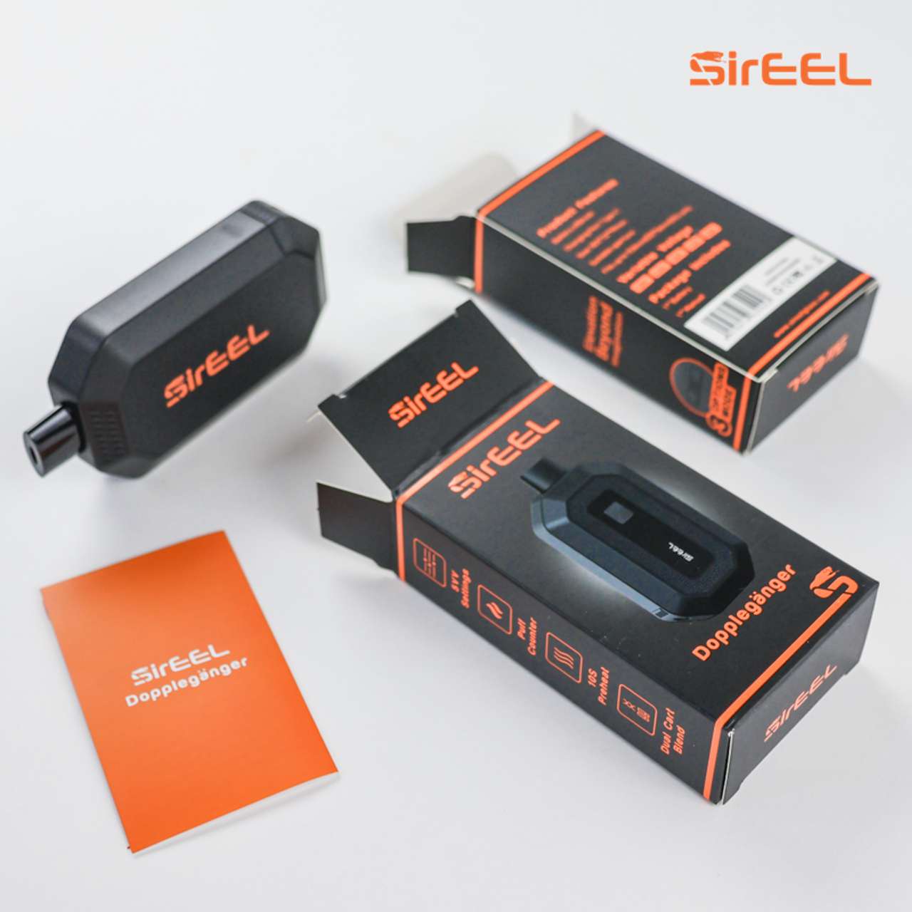 SirEEL Dopplegänger DUAL Cartridge 650mAh w/ Preheat Variable Voltage Vape Battery | Assorted Colors | 10 Units