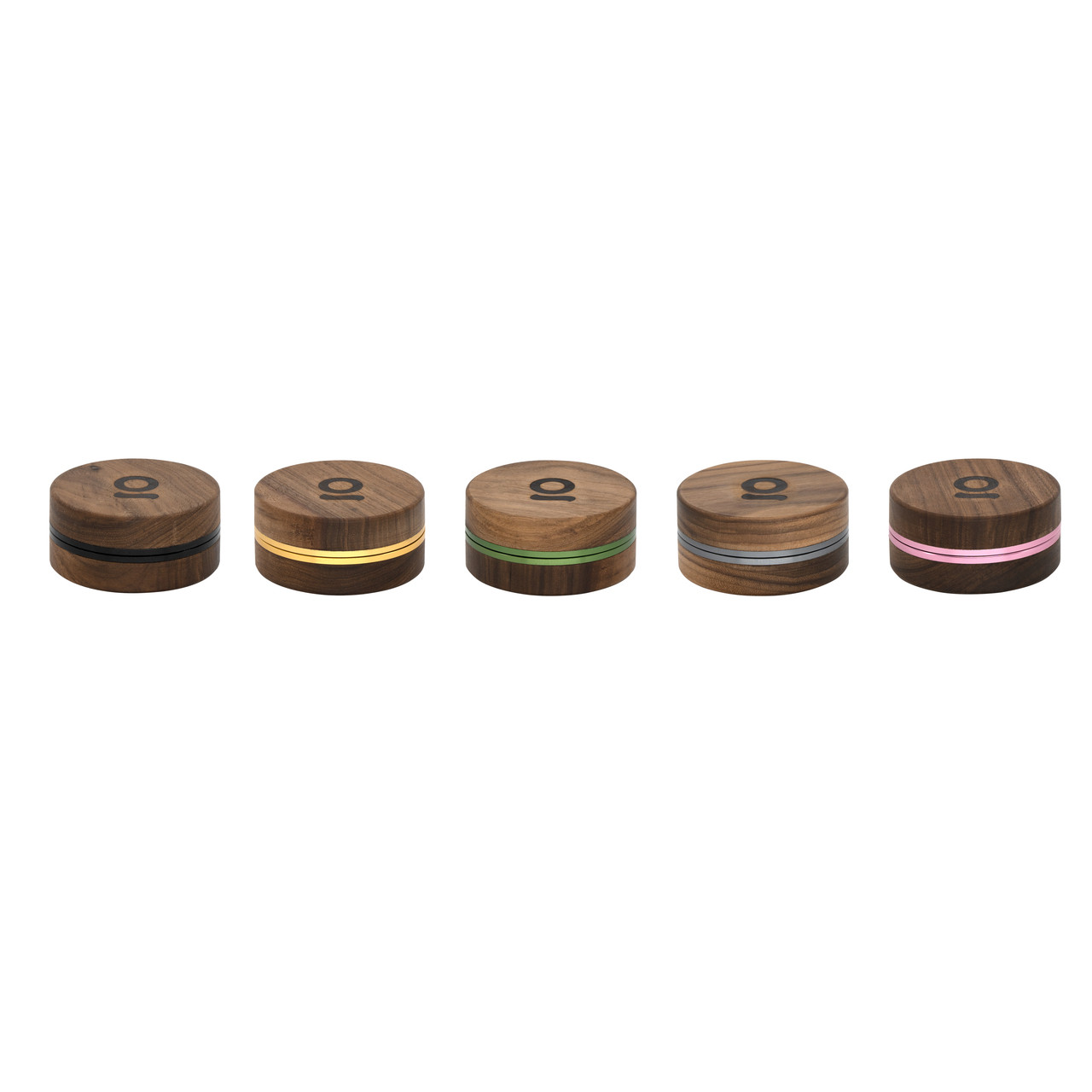 ONGROK 2pc. Walnut Wood Grinder | 3 Inch | Assorted Colors