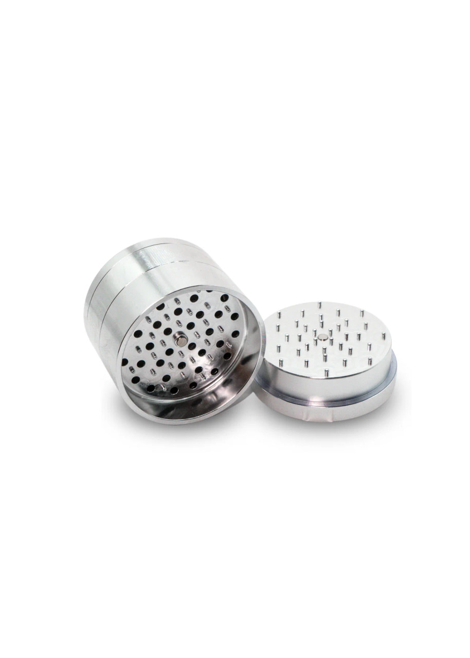 Stache 67.3mm BIG 5 Piece Aluminum Grynder | Silver