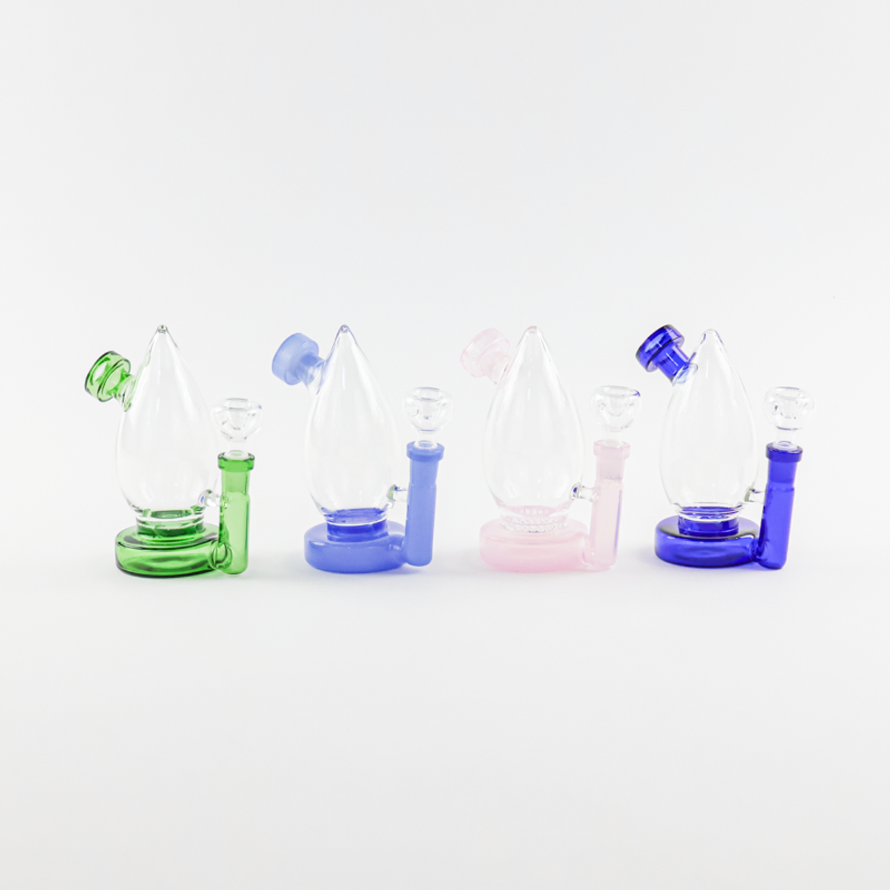 6" Vortex Turbine Perc Bong with Flower Bowl | Assorted Colors