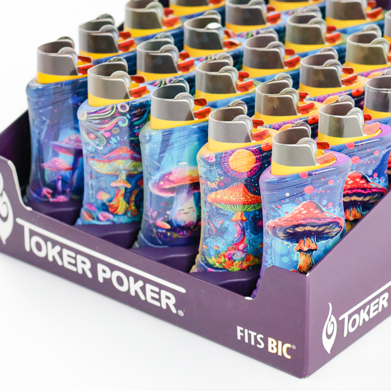 Toker Poker Display | 25ct | Shroomies Special Edition | BIC version