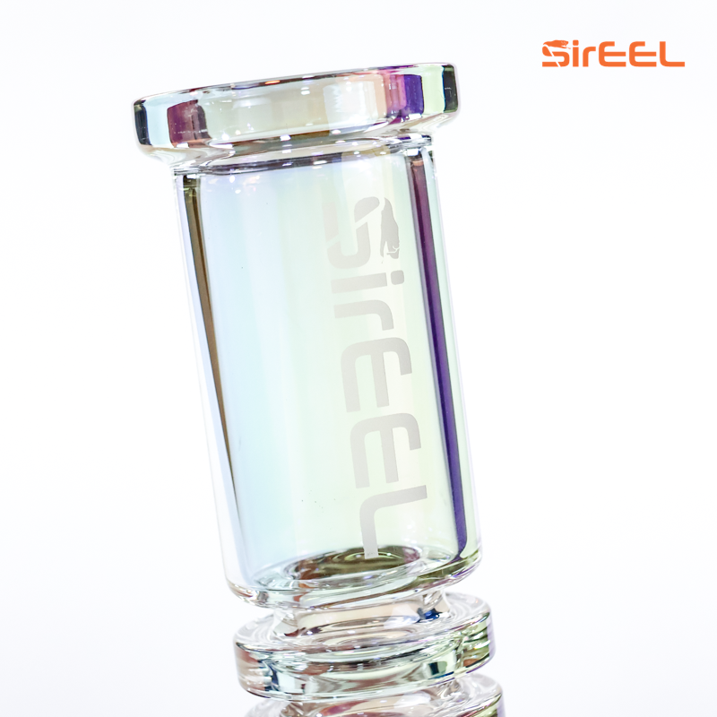 SirEEL - 11.5" Iridized Totally Tubular Bong with Bowl, Assorted Colors May Vary