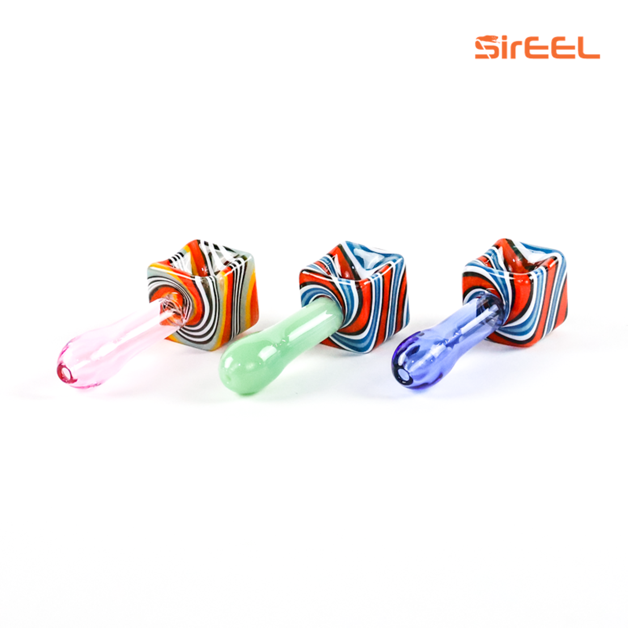 4" SirEEL WigWag Cubist Colorwave Pipe  | Assorted Colors