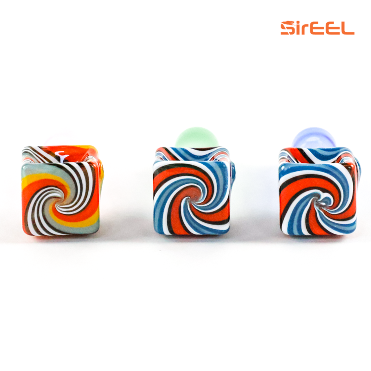 4" SirEEL WigWag Cubist Colorwave Pipe  | Assorted Colors