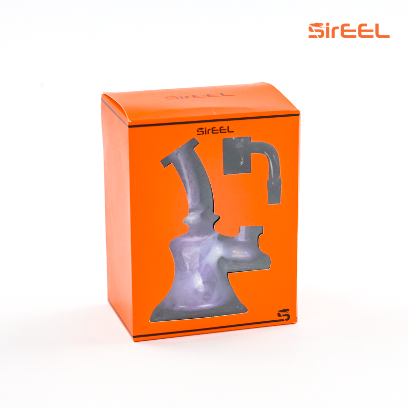 SirEEL - 5.5" MirageStone Dab Rig with Banger, Assorted Colors, Retail Packaging (Vintage Version)