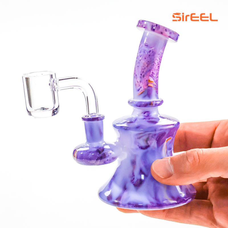 SirEEL - 5.5" MirageStone Dab Rig with Banger, Assorted Colors, Retail Packaging
