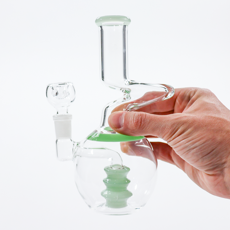 LuvBuds - 8" Slime Zong Shaped Bong with Flower Bowl, Assorted Colors May Vary