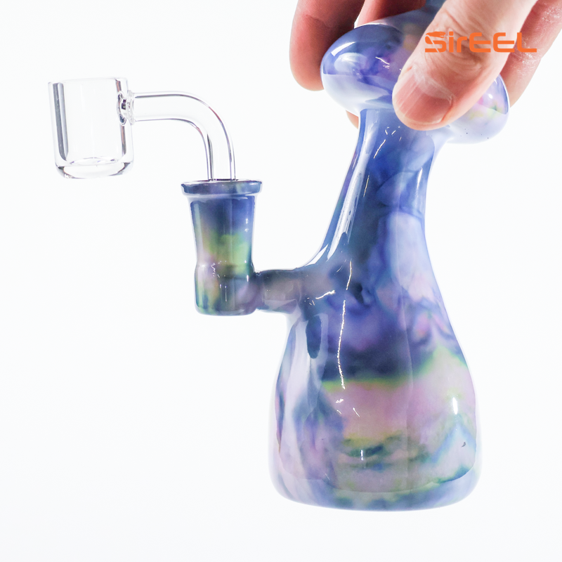 SirEEL - 6" MirageStone Mushroom Rig with Banger, Assorted Colors May Vary