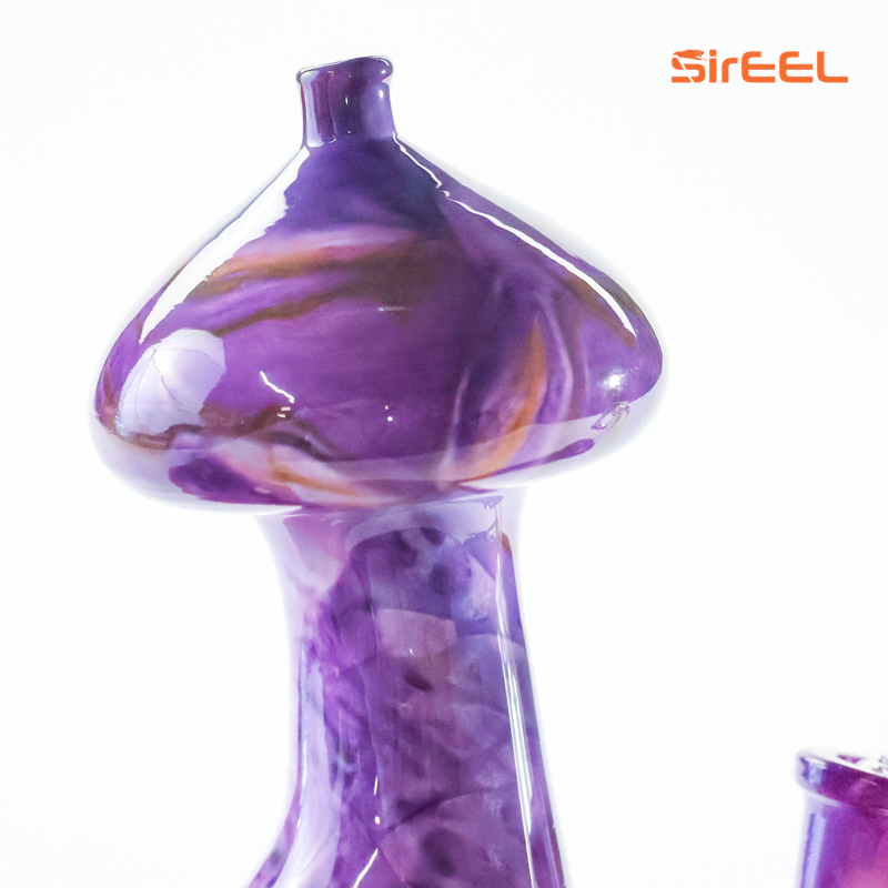 SirEEL - 6" MirageStone Mushroom Rig with Banger, Assorted Colors May Vary