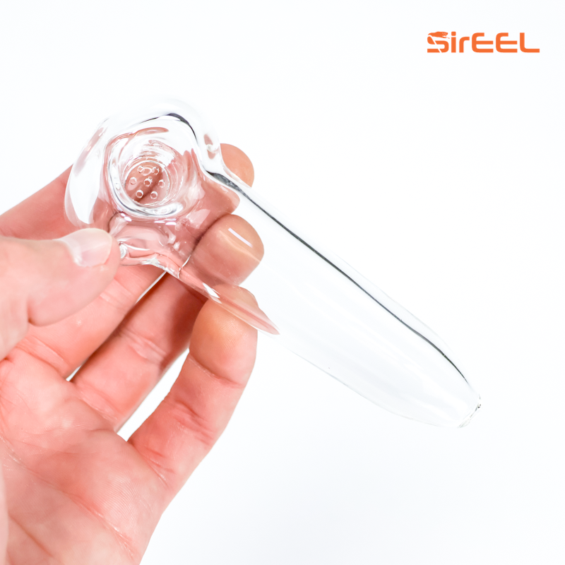 SirEEL - 4.5" Honeycomb Screen Spoon Pipe, Clear
