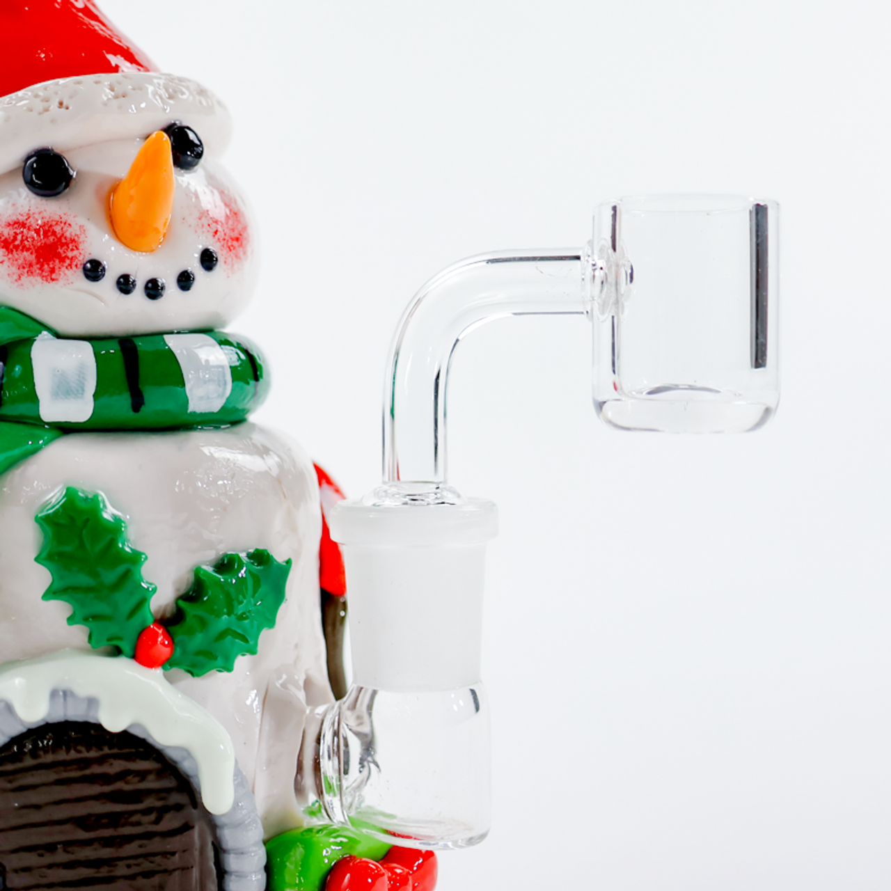 LuvBuds - 7" Holiday Themed Resin Dab Rig with Banger, Assorted Colors May Vary