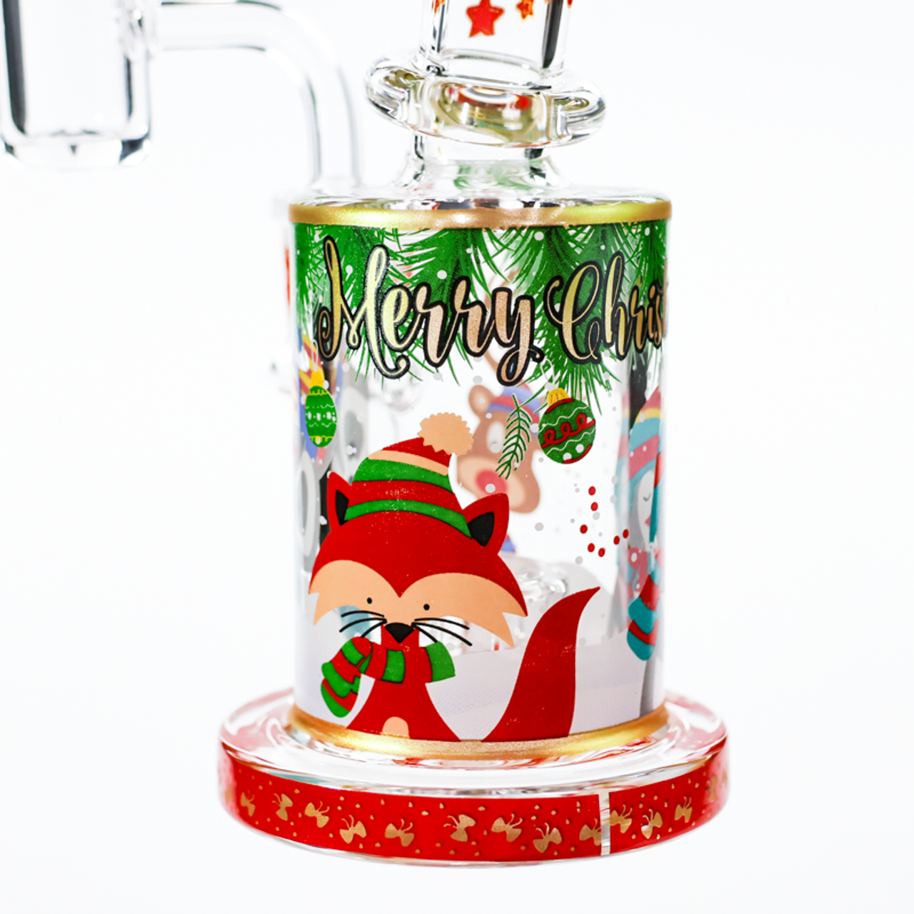 LuvBuds - 6" Baked On Holiday Themed Dab Rig with Banger, Assorted Colors May Vary LuvBuds - 6" Baked On Holiday Themed Dab Rig with Banger, Assorted Colors May Vary