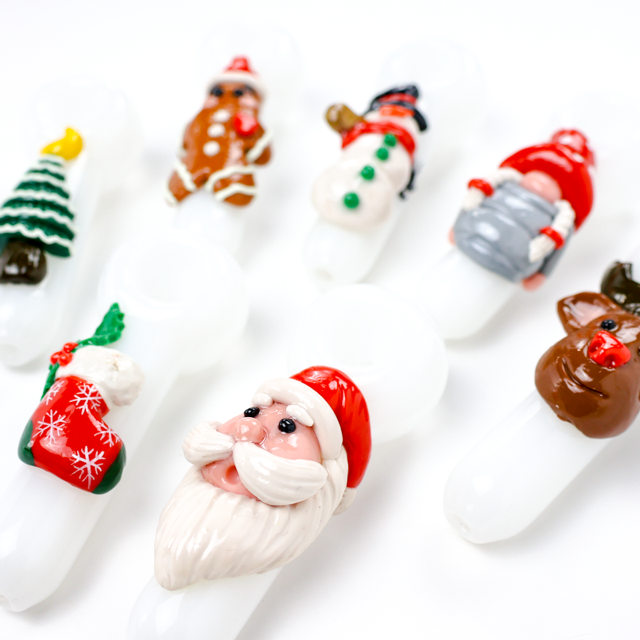 LuvBuds - 5" Holiday HIGH-lights 3D Resin Spoon, Assorted Holiday Heroes