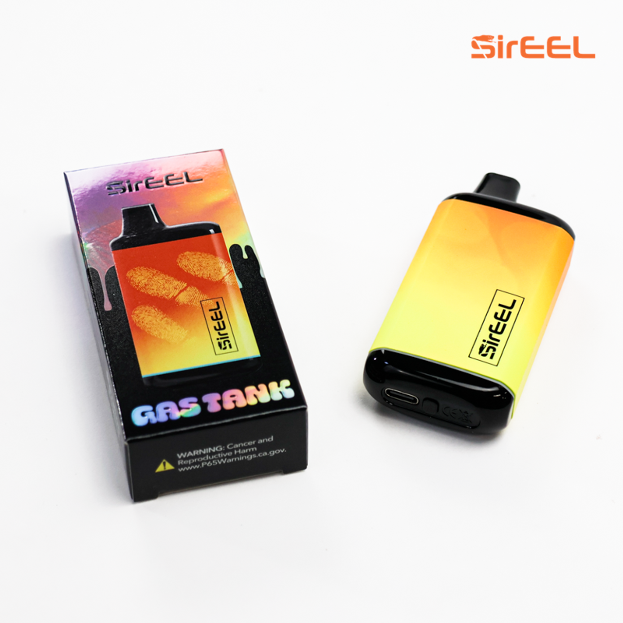 SirEEL Gas Tank 510 Unit 650mAh w/ Preheat Variable Voltage Battery | Orange to Yellow | 10 Units