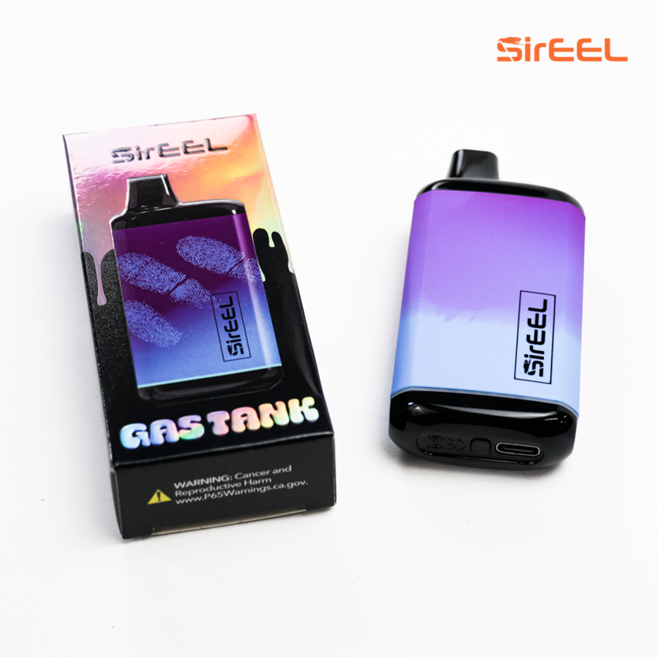 SirEEL Gas Tank 510 Unit 650mAh w/ Preheat Variable Voltage Battery | Purple to Blue | 10 Units