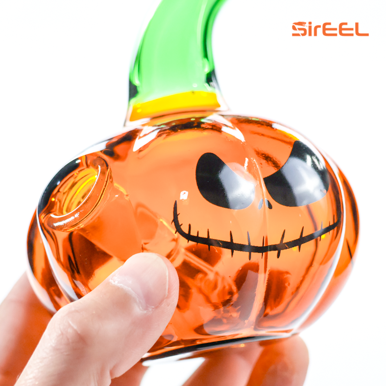 SirEEL - 7" Jack-O-Dabber Pumpkin Rig with Banger, Gourdgeous Ember Color SirEEL - 7" Jack-O-Dabber Pumpkin Rig with Banger, Gourdgeous Ember Color
