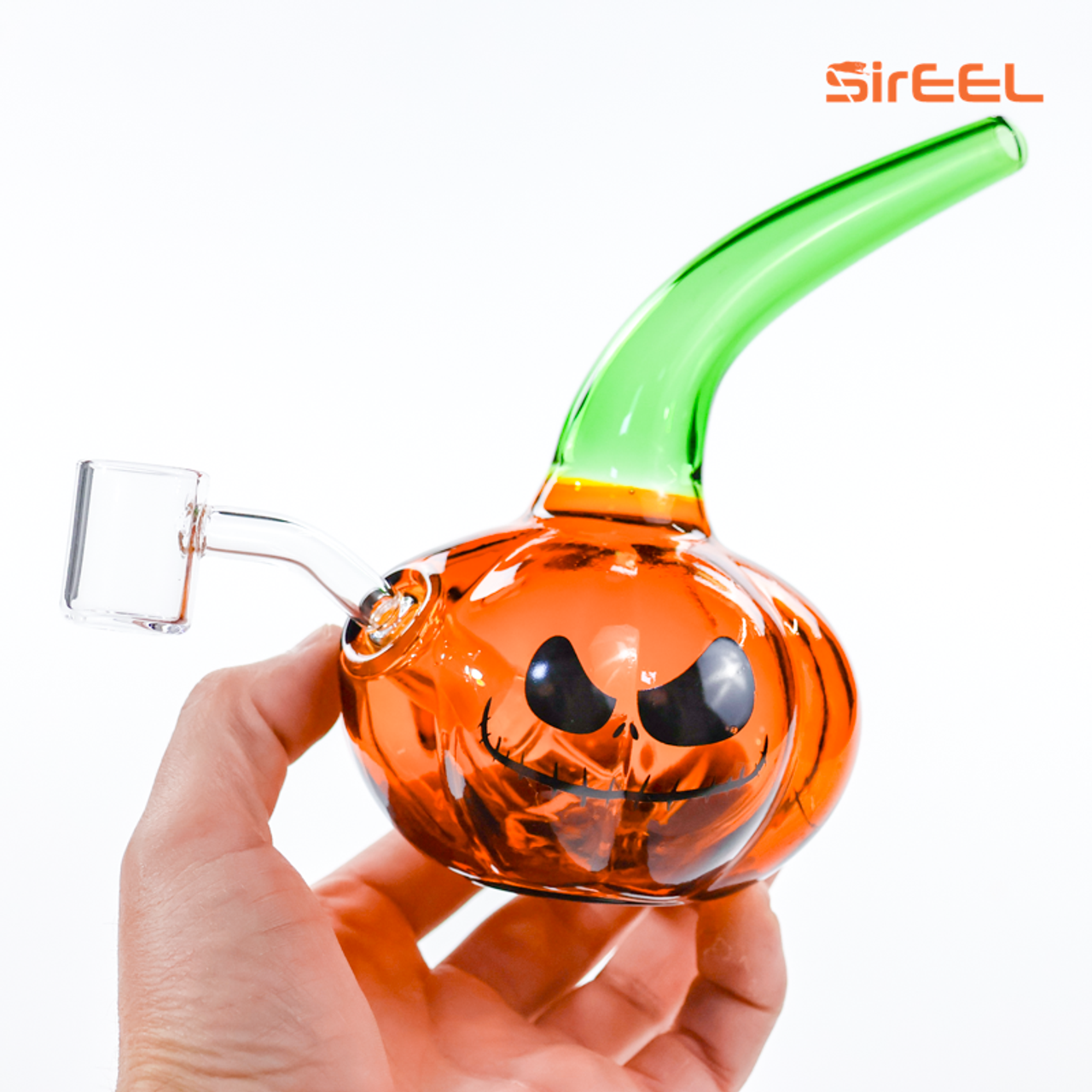 7" SirEEL Jack-O-Dabber Rig with Banger | Gourdgeous Ember Color