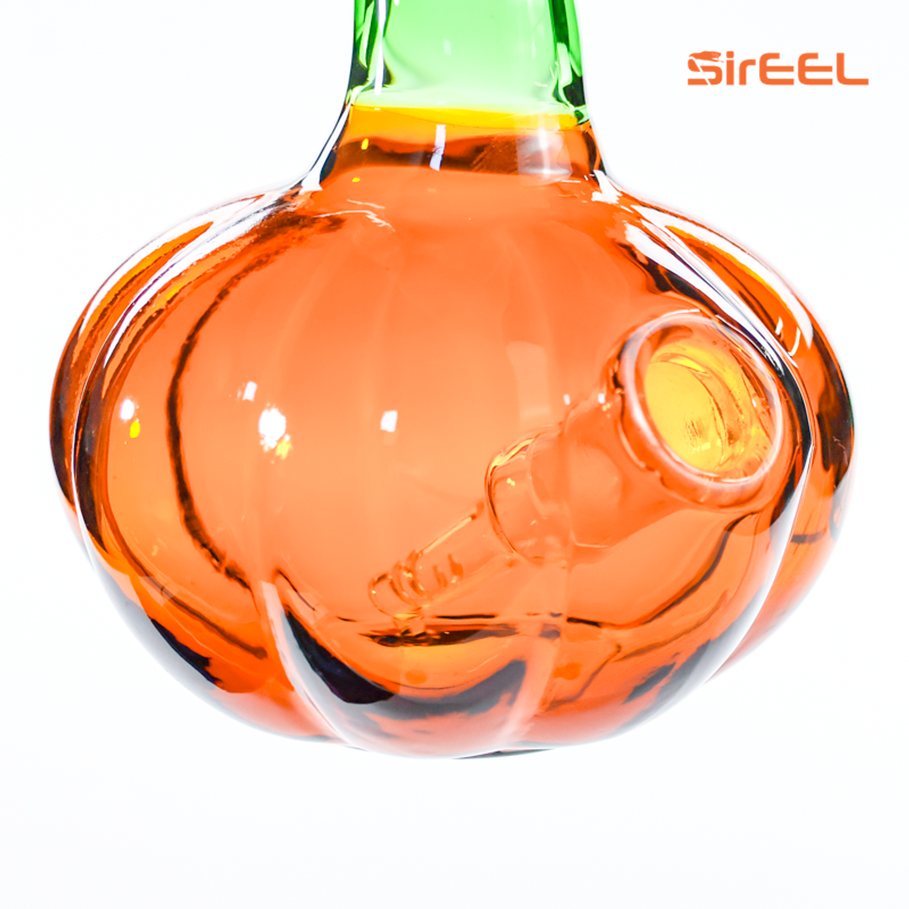 SirEEL - 7" Jack-O-Dabber Pumpkin Rig with Banger, Gourdgeous Ember Color SirEEL - 7" Jack-O-Dabber Pumpkin Rig with Banger, Gourdgeous Ember Color