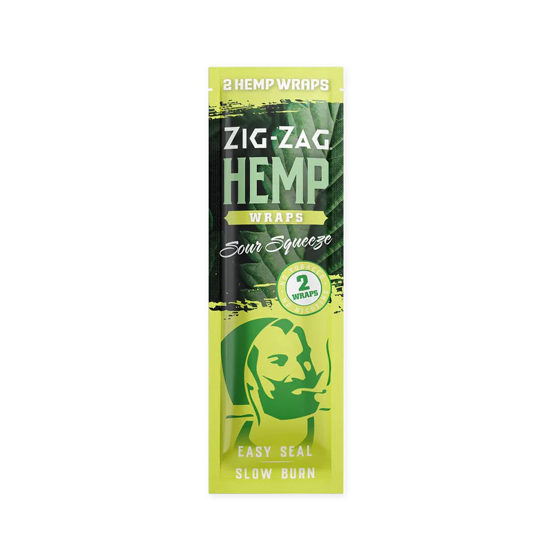 Zig-Zag - 25ct Hemp Wraps, Sour Squeeze, 2pk