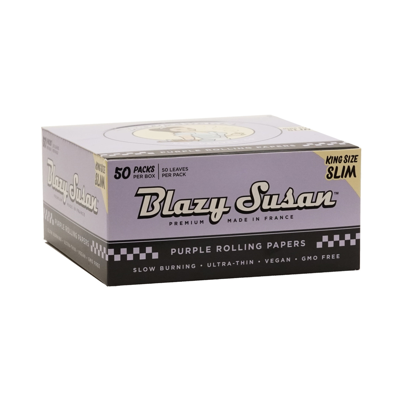 Blazy Susan - Purple Papers, King Size, 50ct