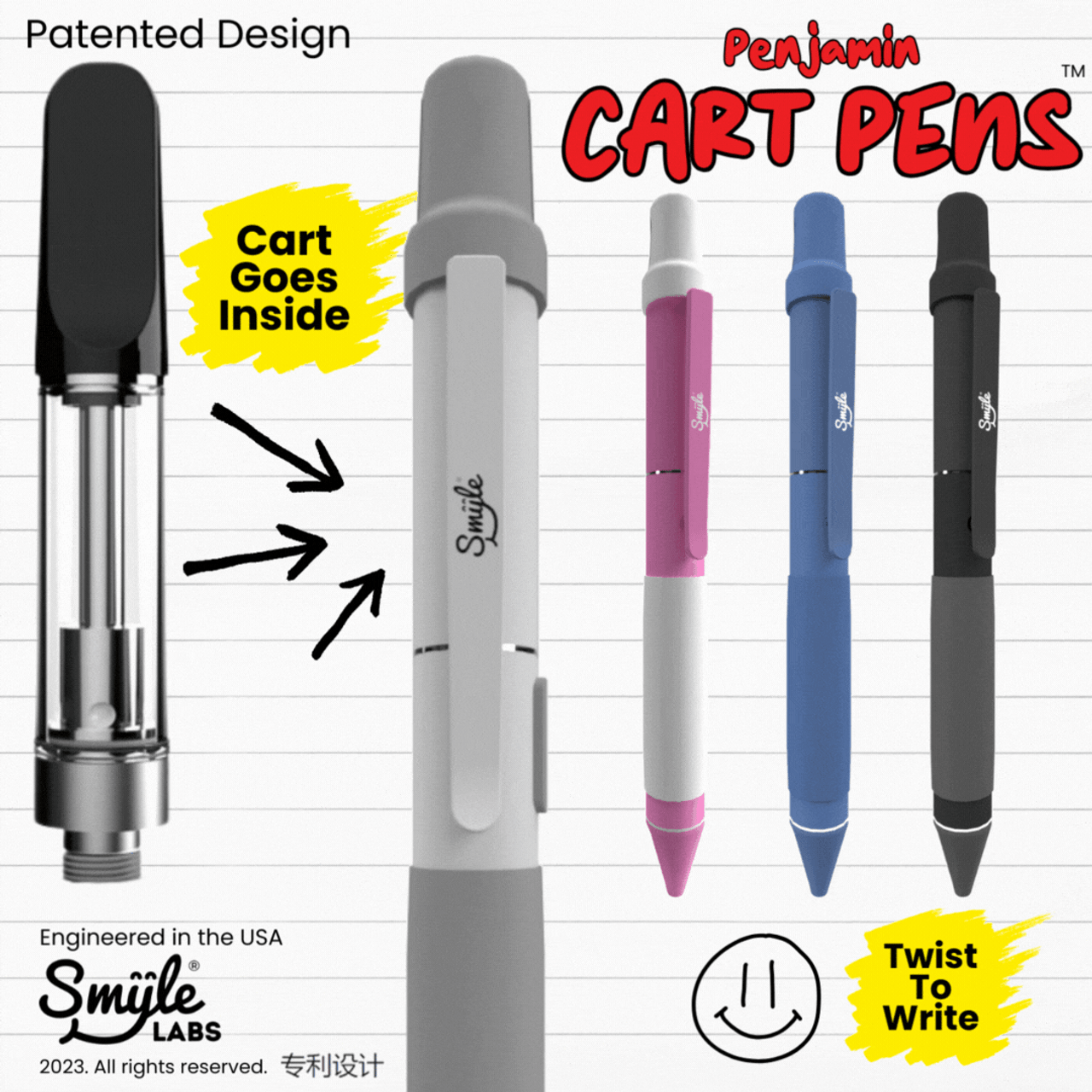 SMYLE Penjamin 300mAh Variable Voltage 510 Thread Battery and Pen