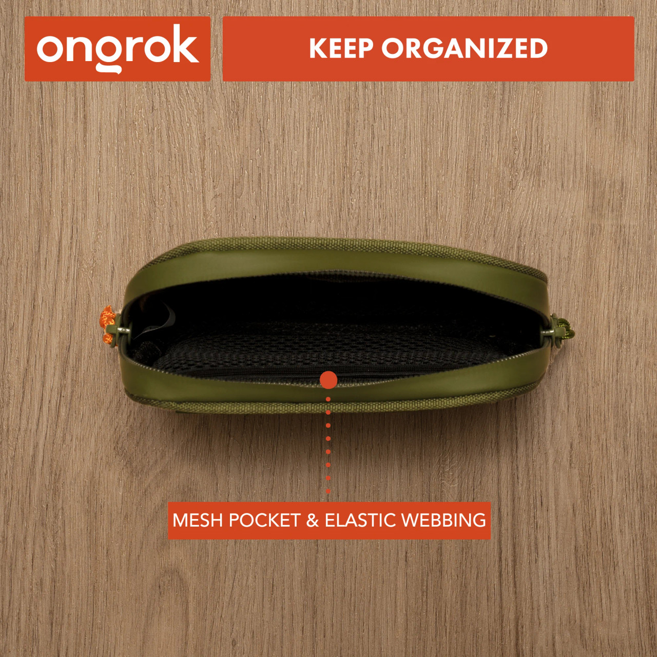 ONGROK - Smell Proof Carbon lined Wallet, Small 4 x 6", Green