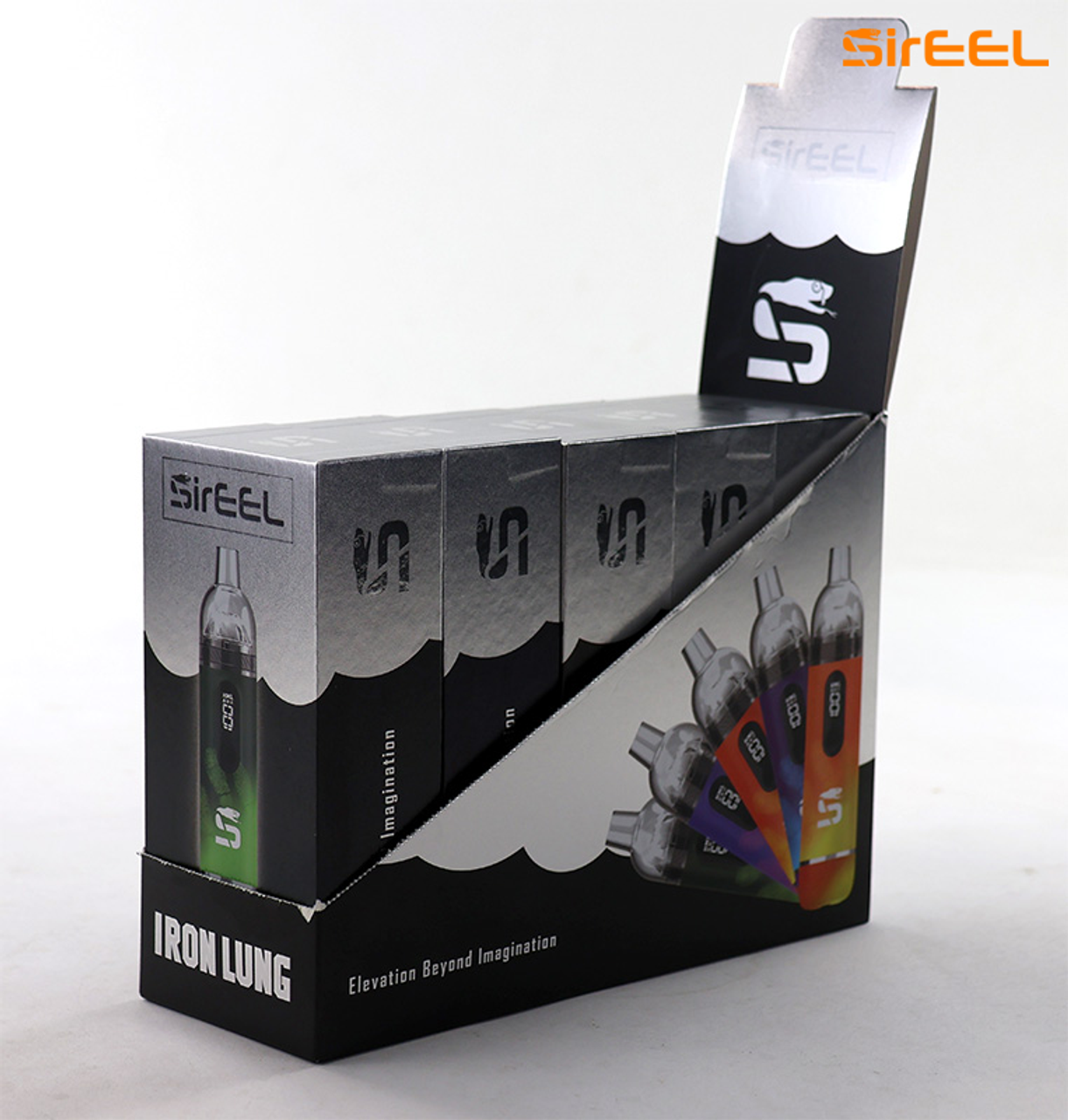 SirEEL - 5pc Iron Lung 650mAh Dual Mode Variable Voltage Dab and Forced Air Battery, Thermo Series