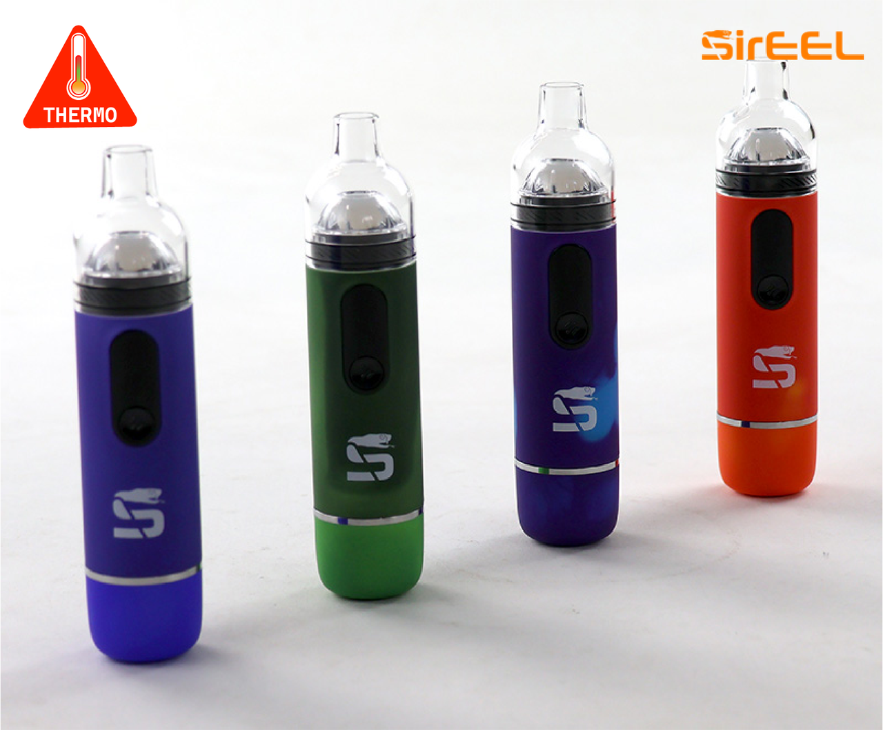 Iron Lung Dual Mode 510 Battery by SirEEL - Forced Air Dab & Cartridge Vape - 650mAh Variable Voltage - Thermo Series - 5pk Retail Display