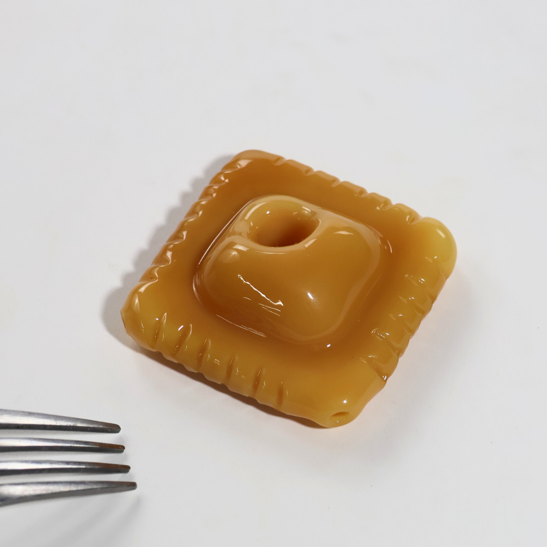 SirEEL - 3" Baked Rav-HIGH-oli Hand Pipe, Golden Dough