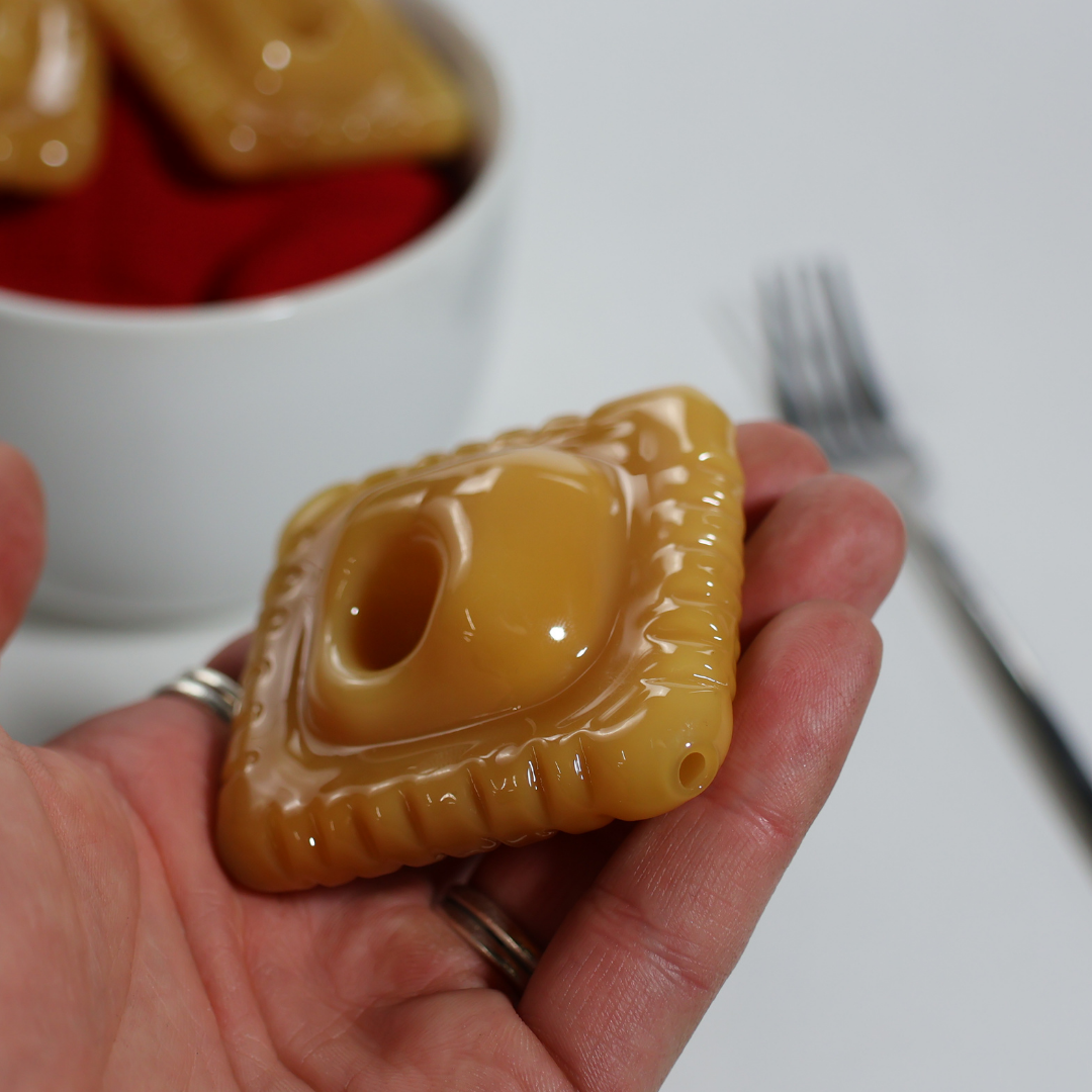 SirEEL - 3" Baked Rav-HIGH-oli Hand Pipe, Golden Dough