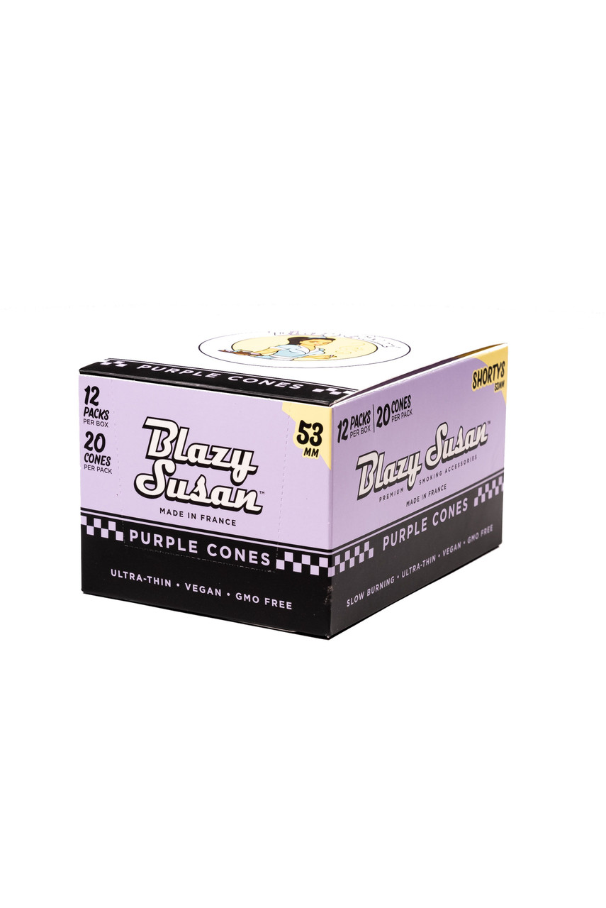 Blazy Susan - BULK Purple Cones, 53mm (Shorty), 20 Cones, 12 Packs