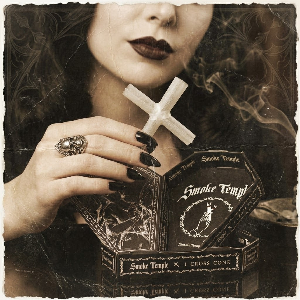 Smoke Temple - 13pk Cross Cones, 84mm (1 1/4), 1 Cross Cone per pack, Retail Display (Generated with AI which can make mistakes)