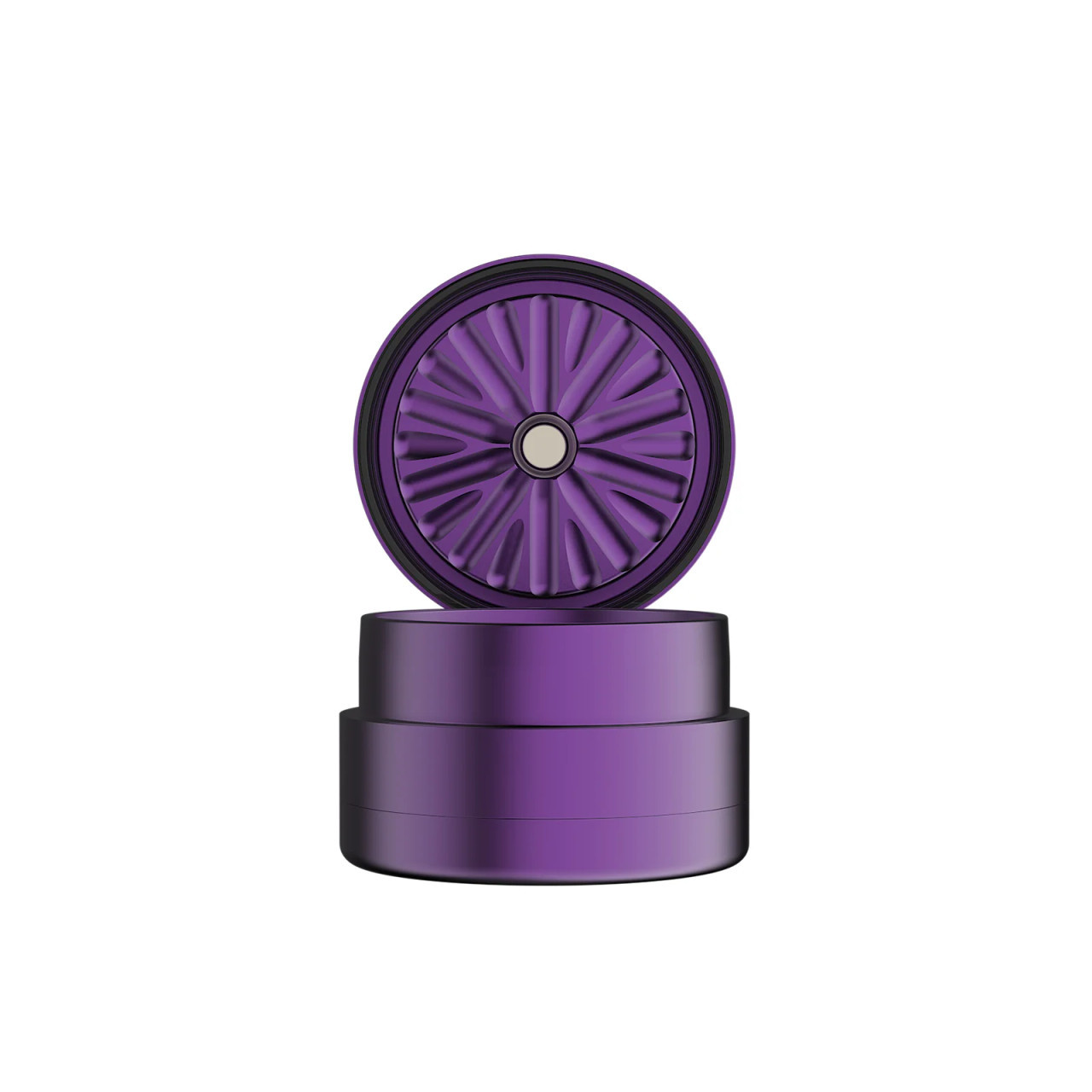 Flower Mill - Next-Gen Standard 2" 3-Piece Grinder, Purple