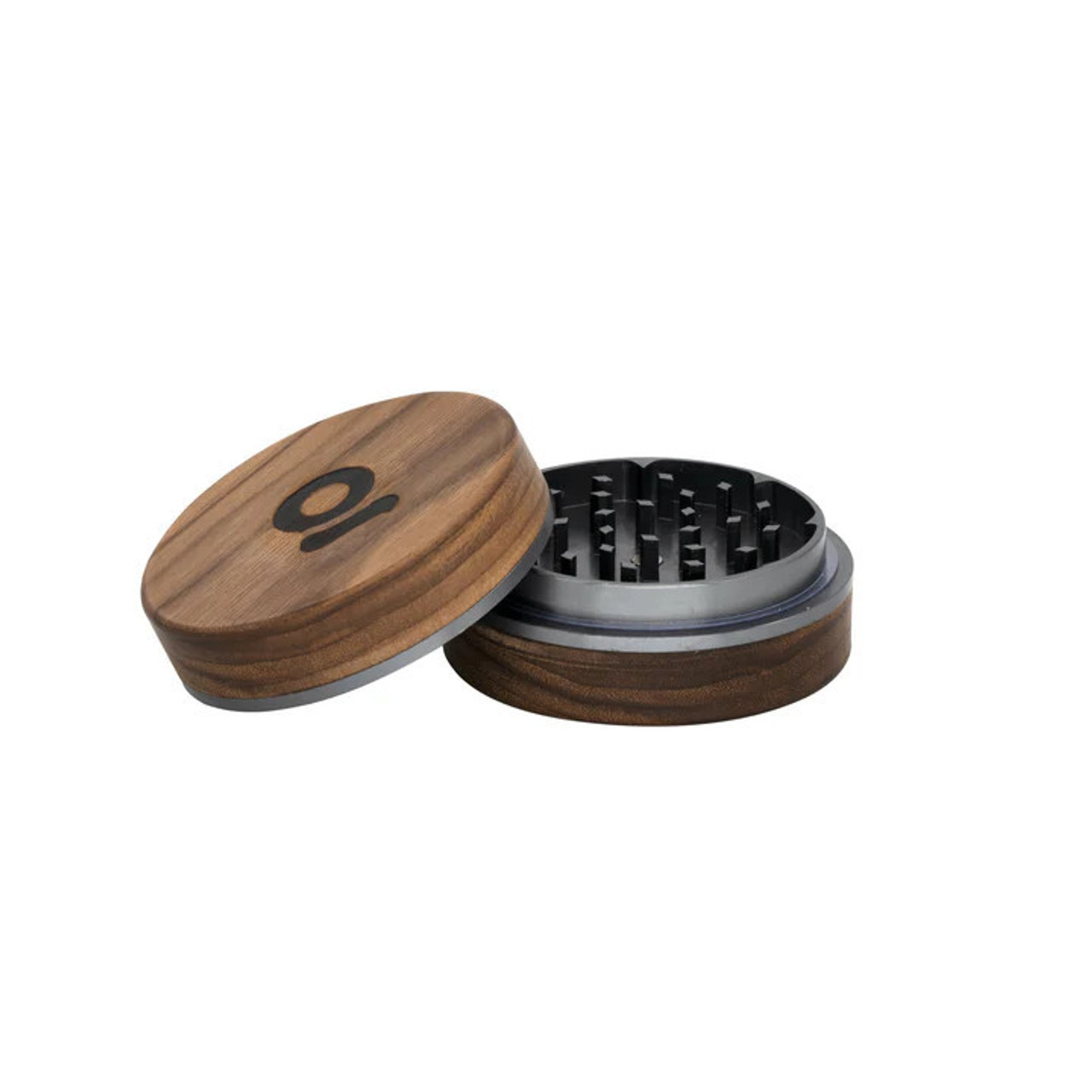 ONGROK 2pc. Walnut Wood Grinder | 3 Inch | Silver