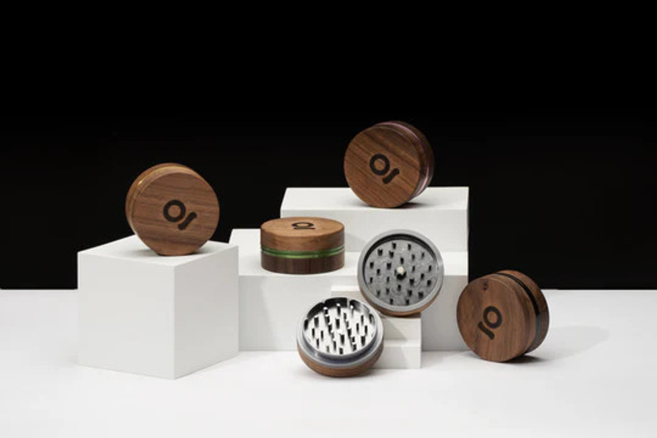 ONGROK 2pc. Walnut Wood Grinder | 3 Inch | Assorted Colors