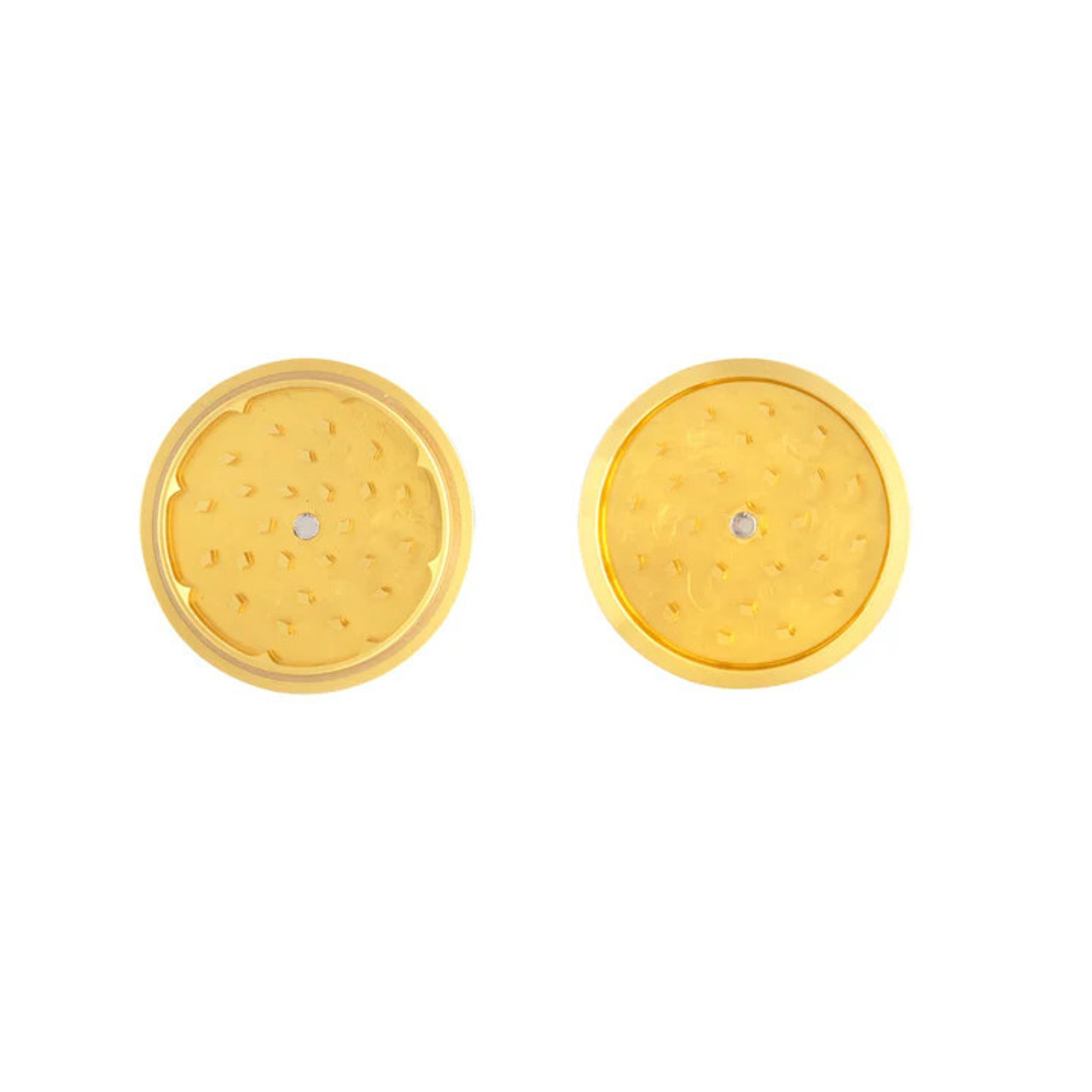 ONGROK 2pc. Walnut Wood Grinder | 3 Inch | Gold