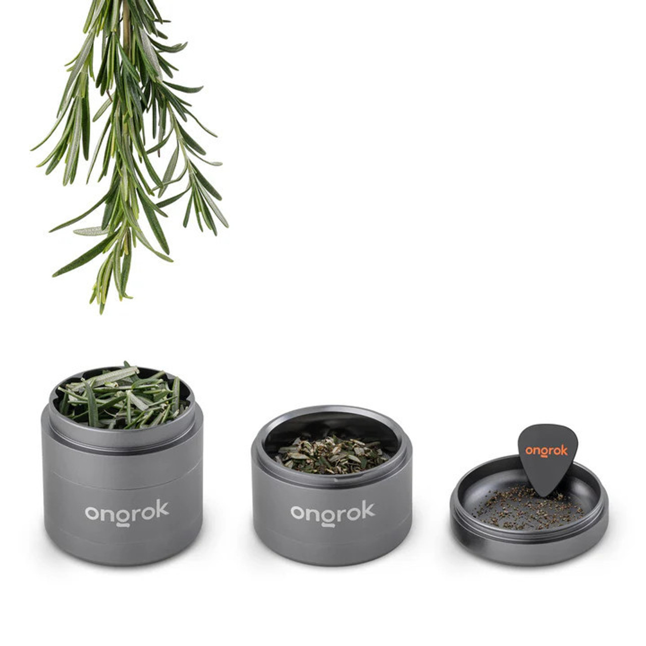 ONGROK 4pc. Premium EZ Grinder | 63mm | Gun Metal