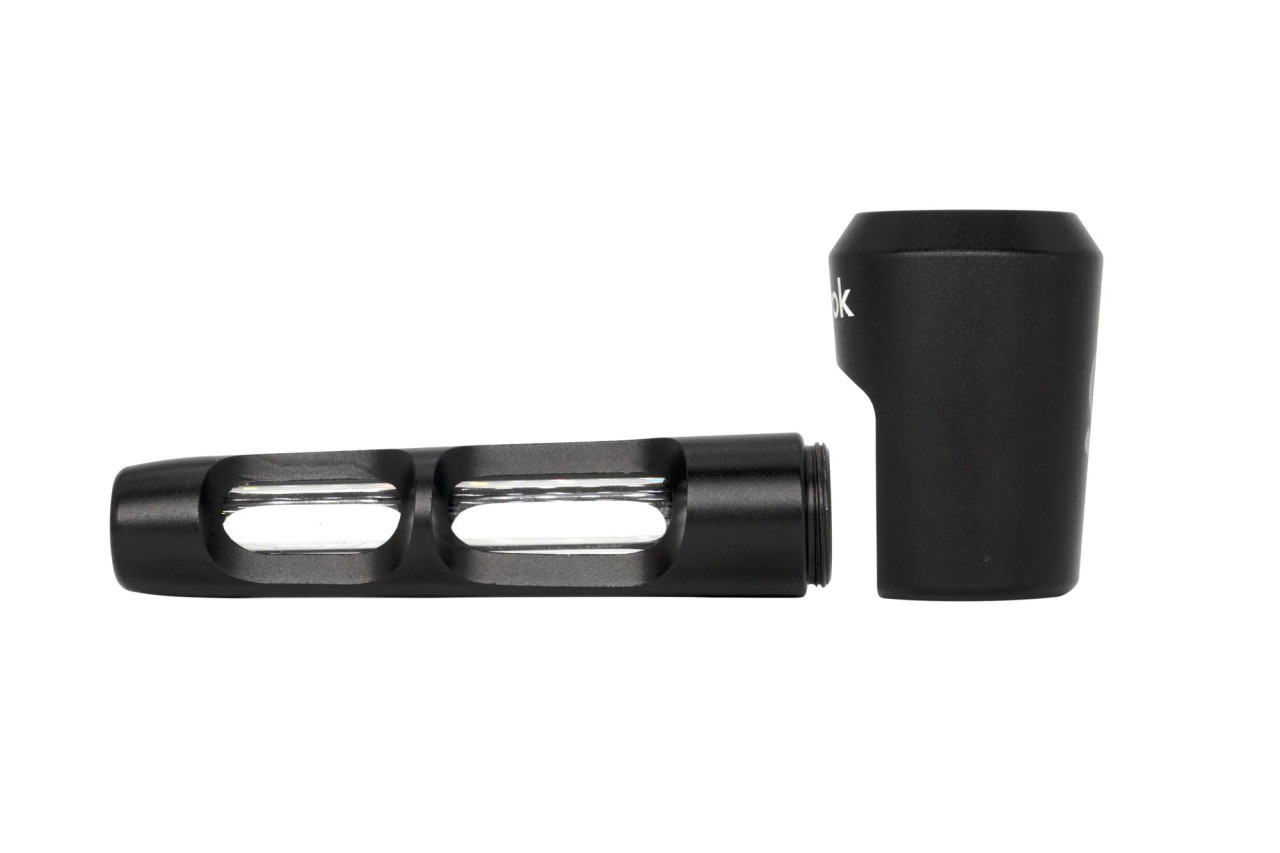 ONGROK - Aluminum and Glass Spoon Pipe, Black