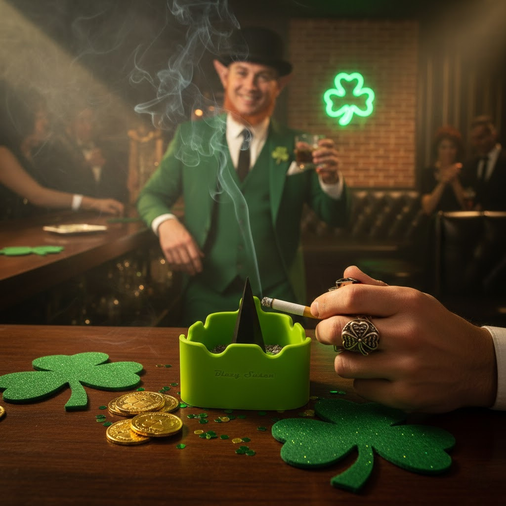 Blazy Susan - Ashtray | Green (Generated with AI which can make mistakes)