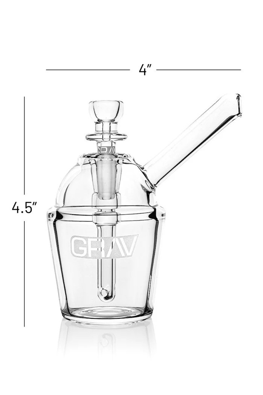 GRAV - Slush Cup Pocket Bubbler, Clear