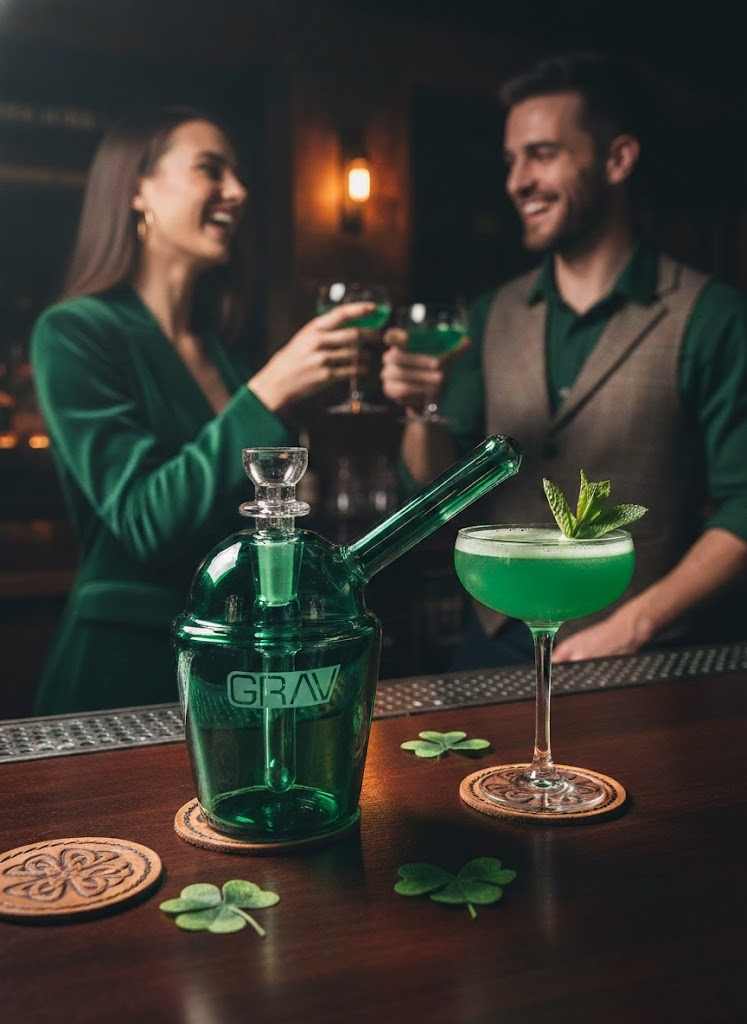 GRAV - Slush Cup Pocket Bubbler, Lake Green (Generated with AI which can make mistakes)