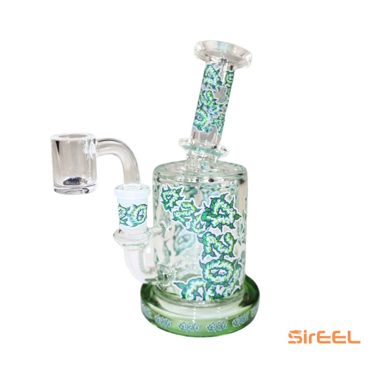 SirEEL - 6.5" 420 Graffiti Hanger Bong with Bowl, Assorted Colors May Vary