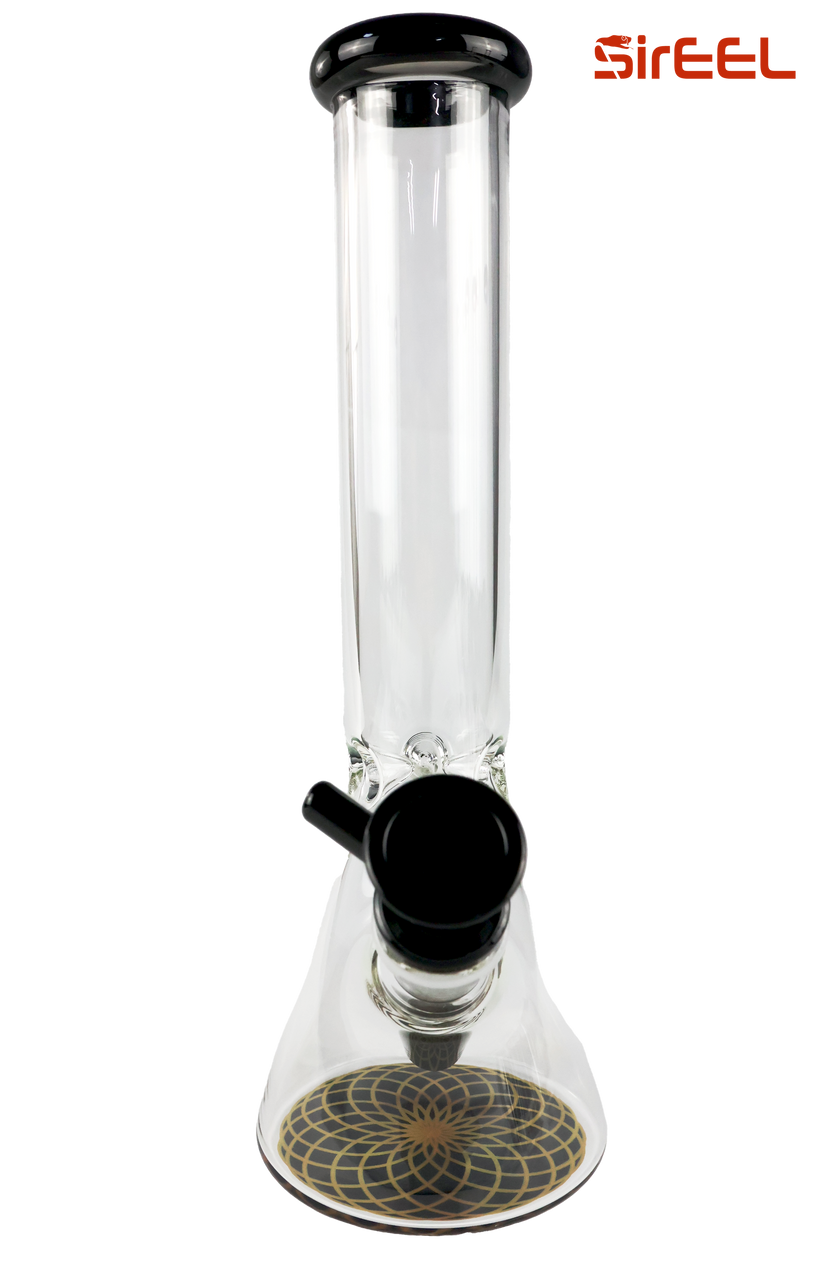 SirEEL - 10" Colorful Geometric Base Beaker Water Pipe, Assorted Colors May Vary SirEEL - 10" Colorful Geometric Base Beaker Water Pipe, Assorted Colors May Vary