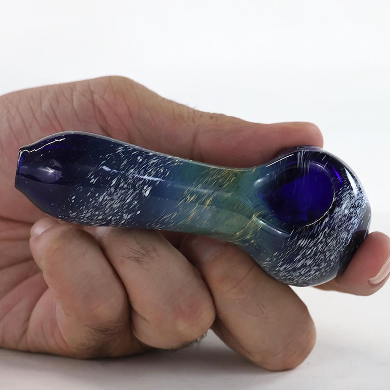SirEEL - 4" Galaxy Glass Spoon Pipe, Assorted Colors May Vary
