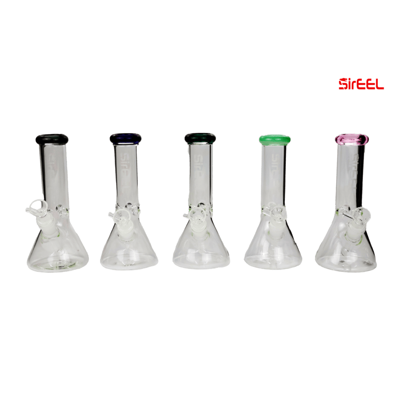 SirEEL - 8" Color Lip Beaker Bong and Flower Bowl, Assorted Colors May Vary