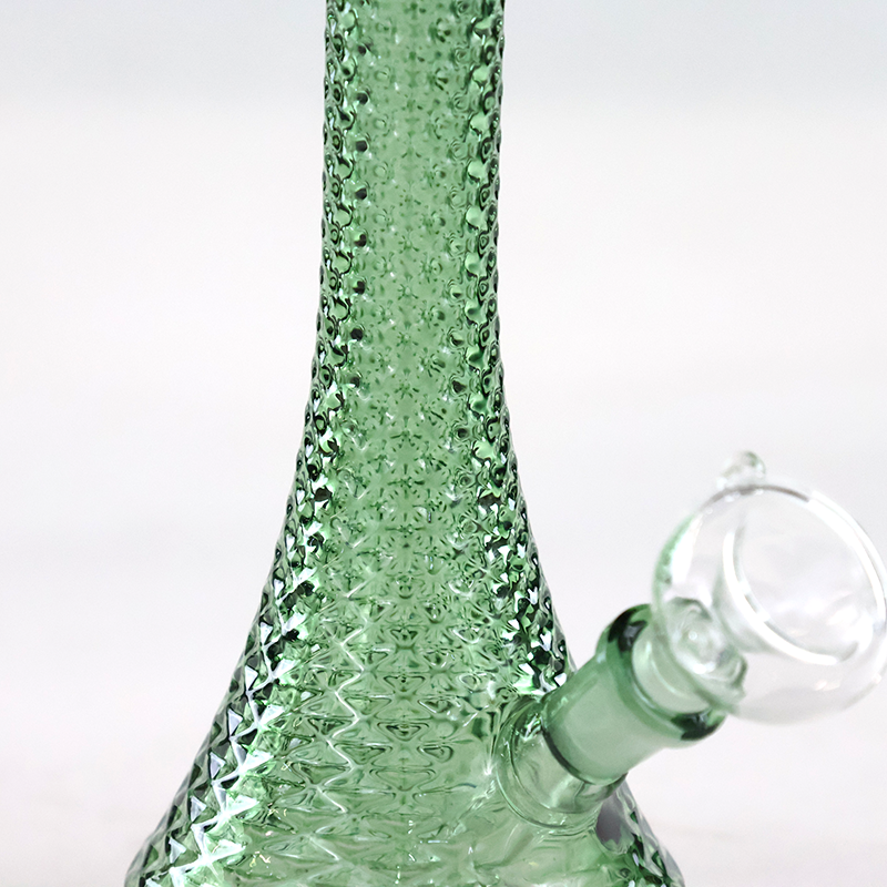 SirEEL - 5.5" Vintage Diamond Glassware Beaker Bong and Flower Bowl, Assorted Colors May Vary