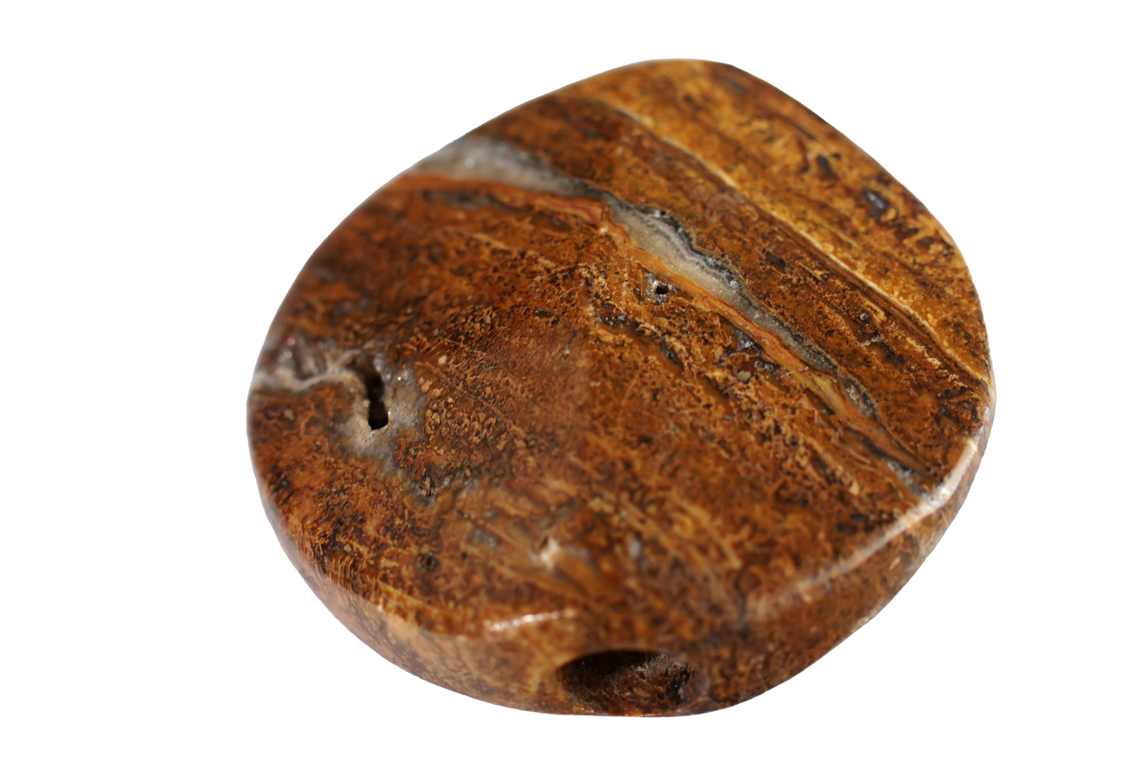 LuvBuds - 5pk Natural ZenStone Pipes From Mexico, Assorted Colors May Vary